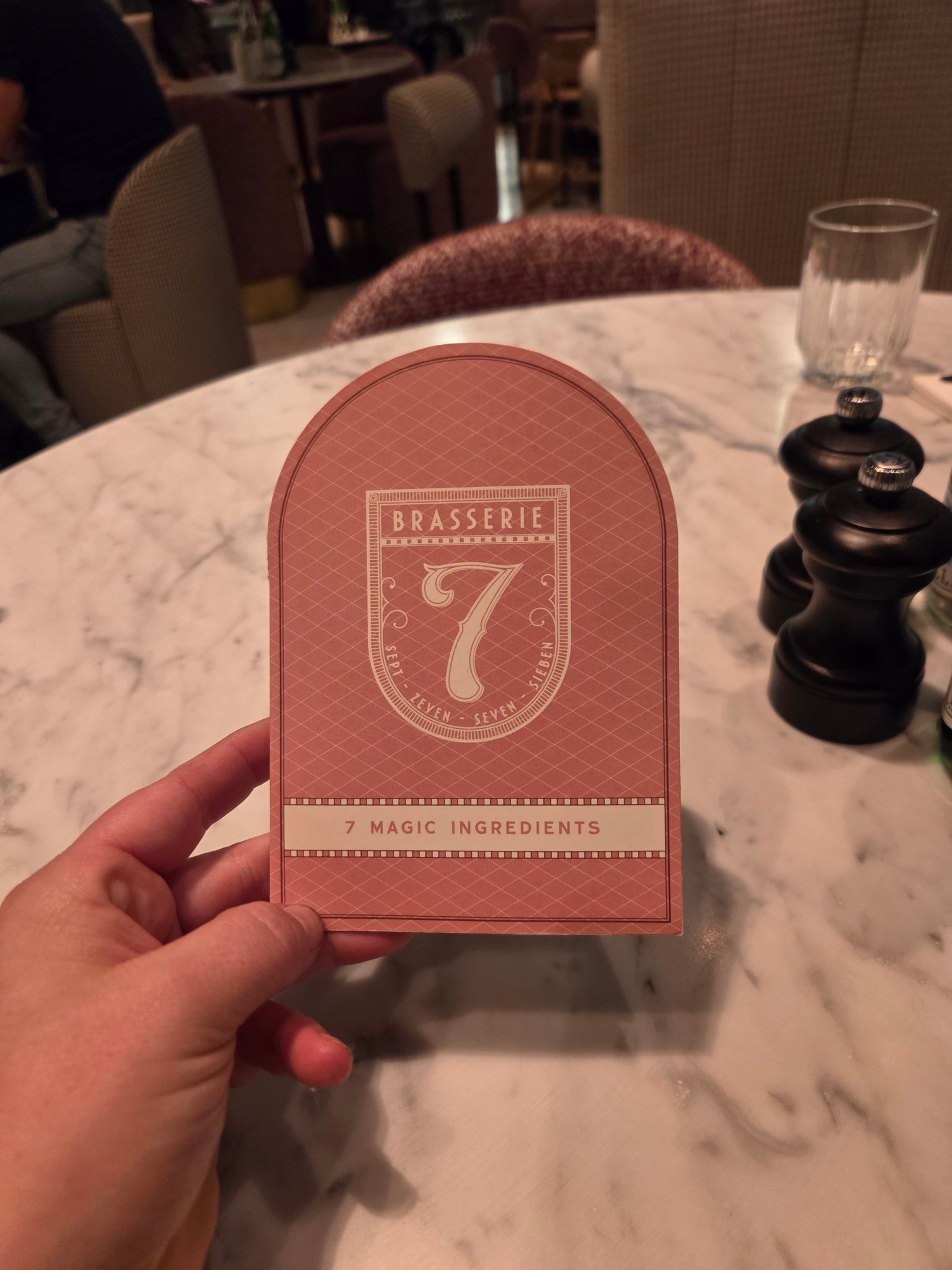 Tijd om naar Brasserie 7 te gaan